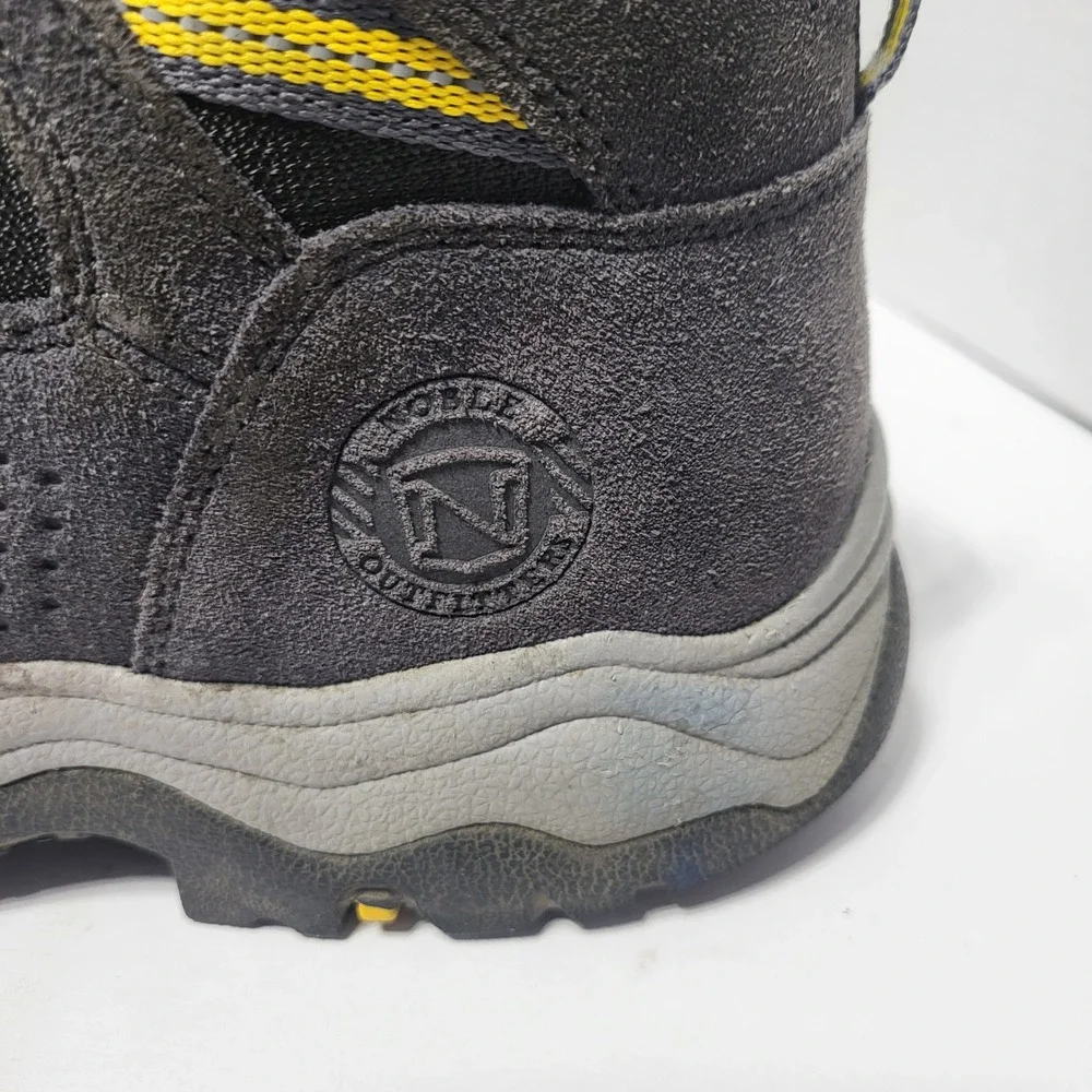 Noble Outfitters Mens All-Around Waterproof Hiking Boots Gray Yellow 9.5 R*